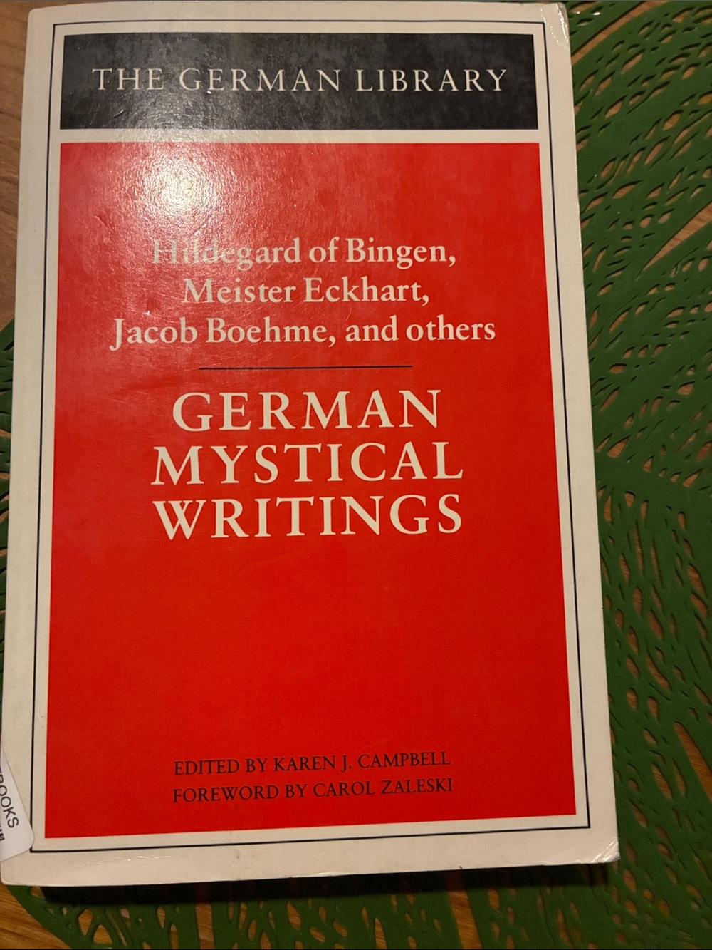 German Mystical Writings — Red & White Paperback